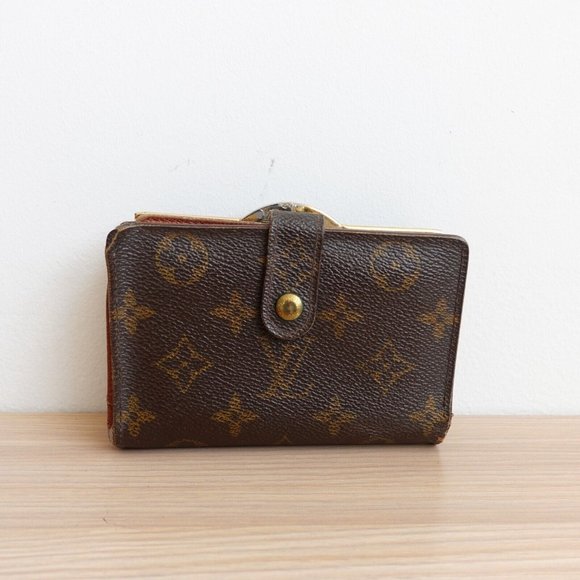Vintage Louis Vuitton Wallet Leather Monogram Logo Bifold Portefeuille Viennois - Picture 4 of 16